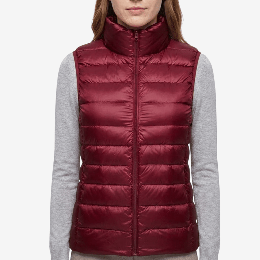 Women's Packable Down Vest Lightweight Warm Outdoor Layer – product view 18 | Great Lakes Outdoor