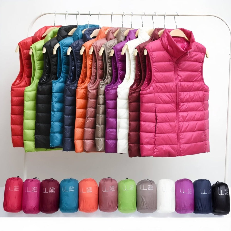 Women's Packable Down Vest Lightweight Warm Outdoor Layer – product view 24 | Great Lakes Outdoor