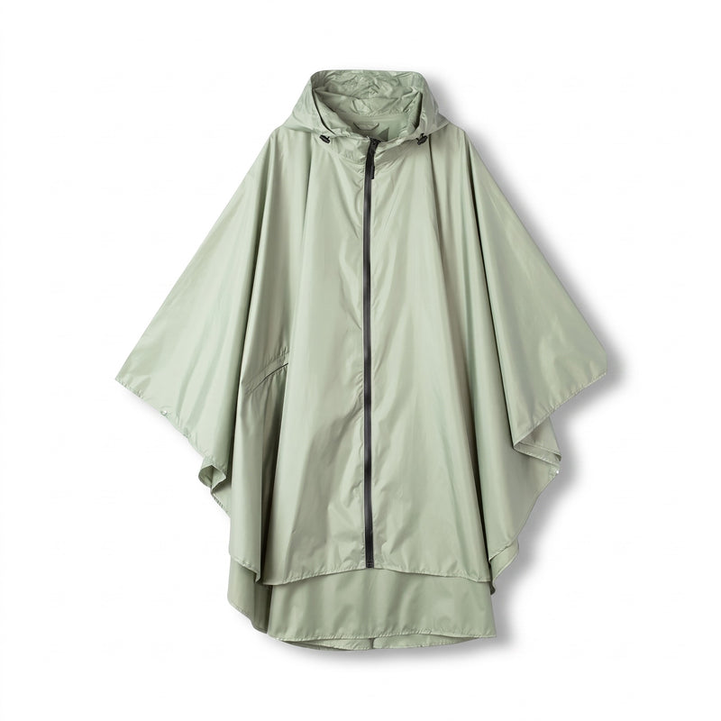 Women’s Rain Poncho Waterproof Breathable Packable Hooded Cape, product photo 6