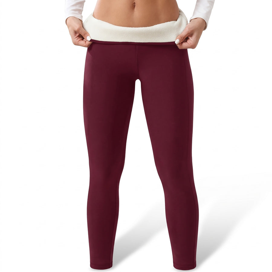 Women's Sherpa Lined Leggings Thermal Winter Yoga Running Tights, product photo 8