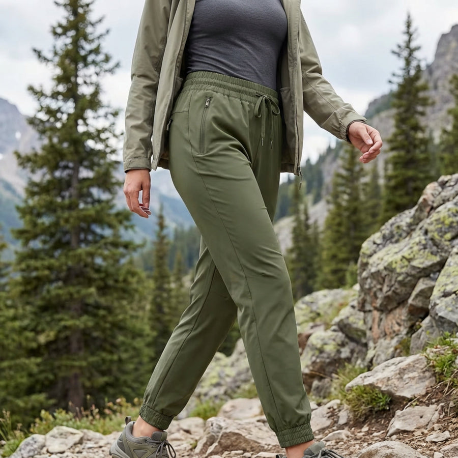 Women's Summer Hiking Pants Lightweight Breathable Trekking Trousers – product view 3 | Great Lakes Outdoor