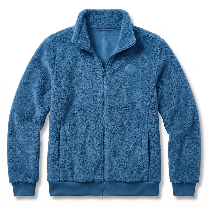 Women's Thick Plush Jacket Small Stand Collar Zip Warm Coat, product photo 10