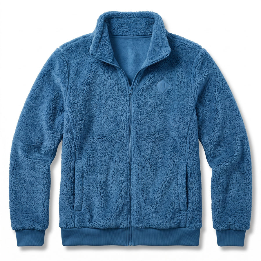 Women's Thick Plush Jacket Small Stand Collar Zip Warm Coat, product photo 10