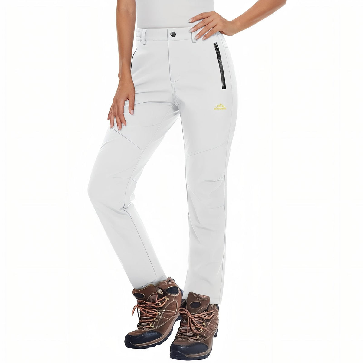 Women's Warm Waterproof Hiking Pants Winter Outdoor Fleece-Lined Trousers – product view 1 | Great Lakes Outdoor