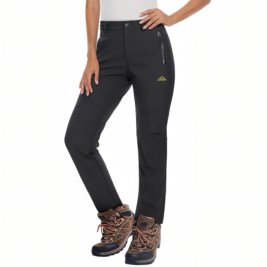 Women's Warm Waterproof Hiking Pants Winter Outdoor Fleece-Lined Trousers – product view 7 | Great Lakes Outdoor