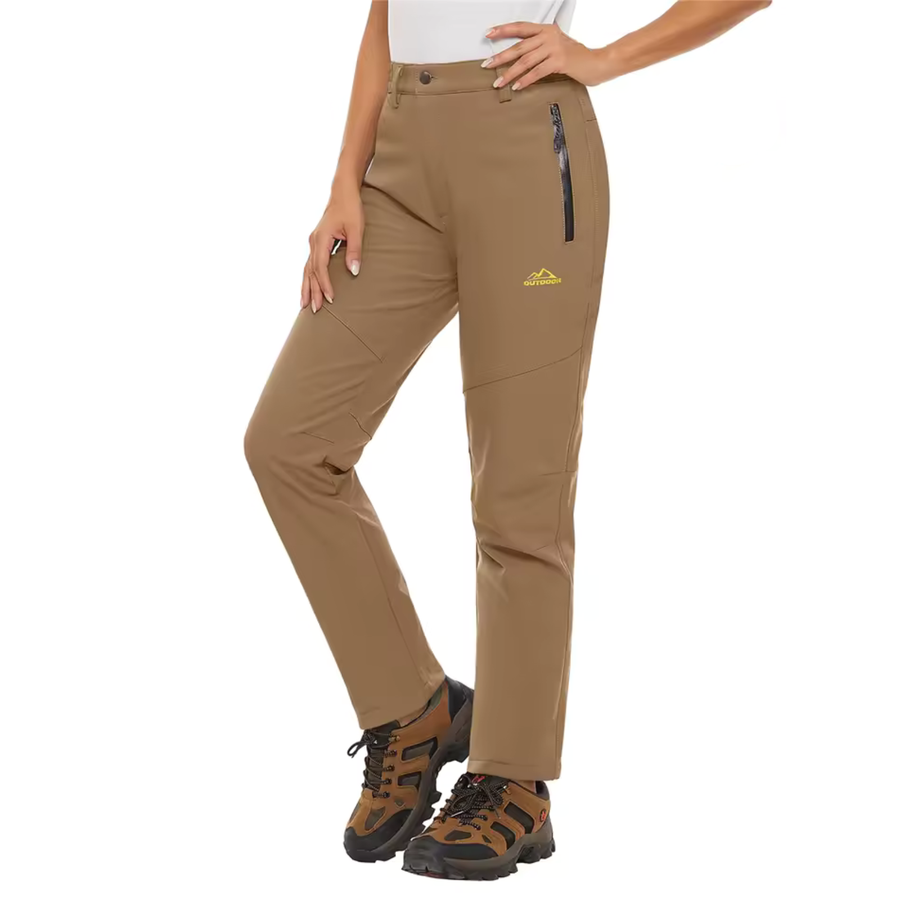 Women's Warm Waterproof Hiking Pants Winter Outdoor Fleece-Lined Trousers – product view 8 | Great Lakes Outdoor