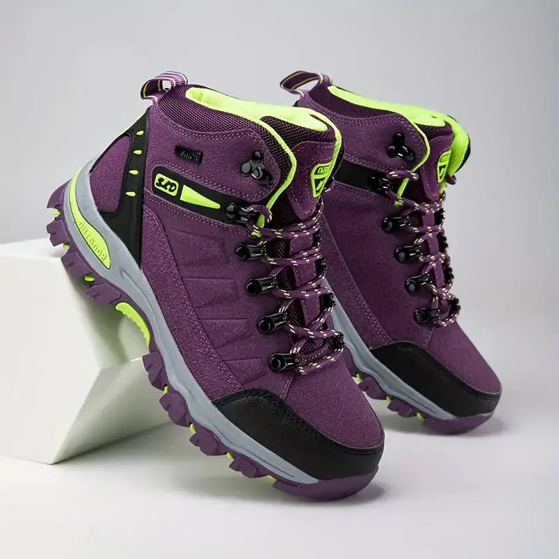 Women’s Waterproof Hiking Boots Wide Fit Supportive Outdoor Shoes – product view 3 | Great Lakes Outdoor