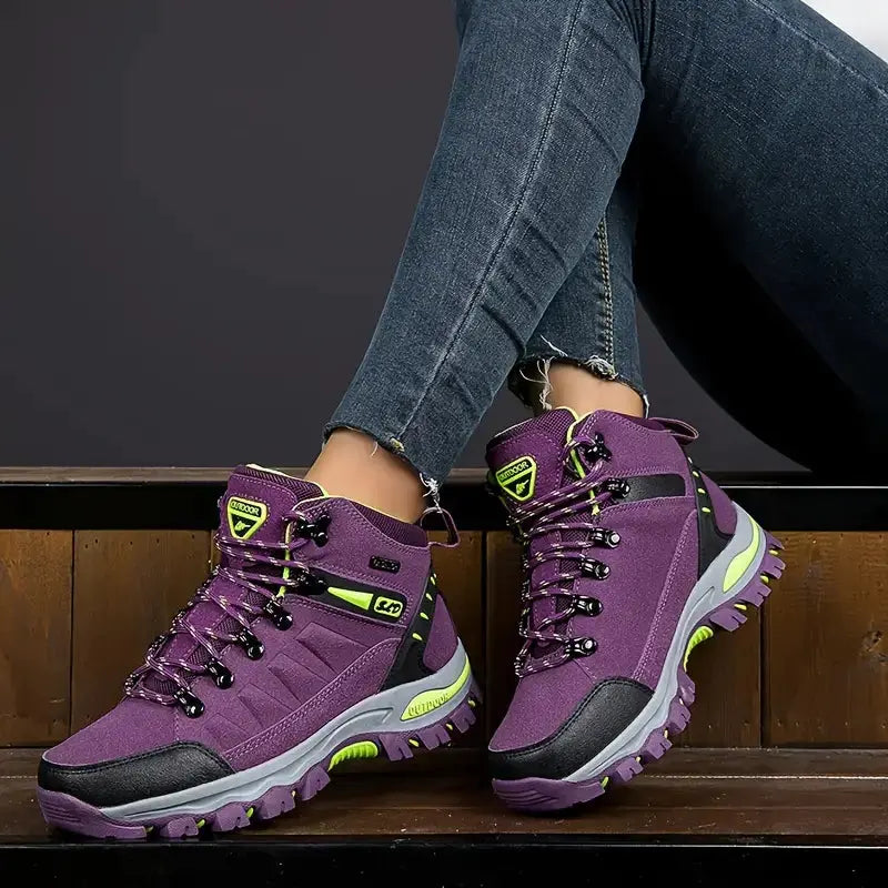 Women’s Waterproof Hiking Boots Wide Fit Supportive Outdoor Shoes – product view 4 | Great Lakes Outdoor