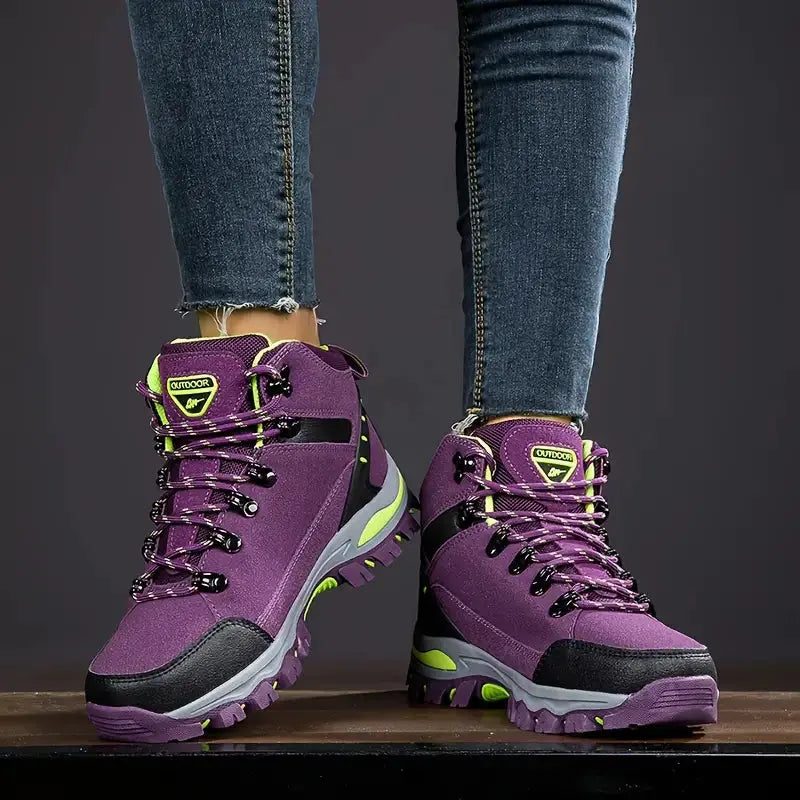 Women’s Waterproof Hiking Boots Wide Fit Supportive Outdoor Shoes – product view 8 | Great Lakes Outdoor