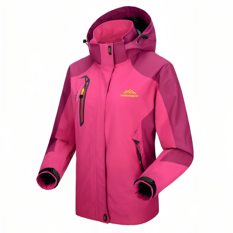Women's Waterproof Hiking Jacket Breathable Windproof Outdoor Shell – product view 4 | Great Lakes Outdoor