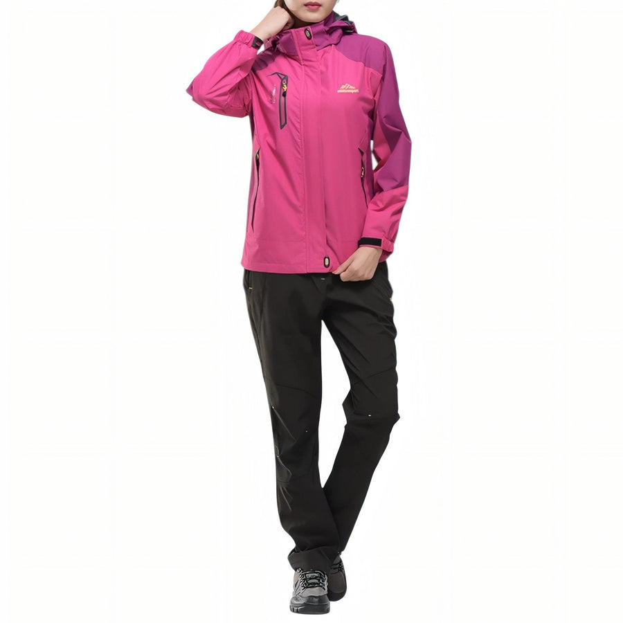 Women's Waterproof Hiking Jacket Breathable Windproof Outdoor Shell – product view 5 | Great Lakes Outdoor