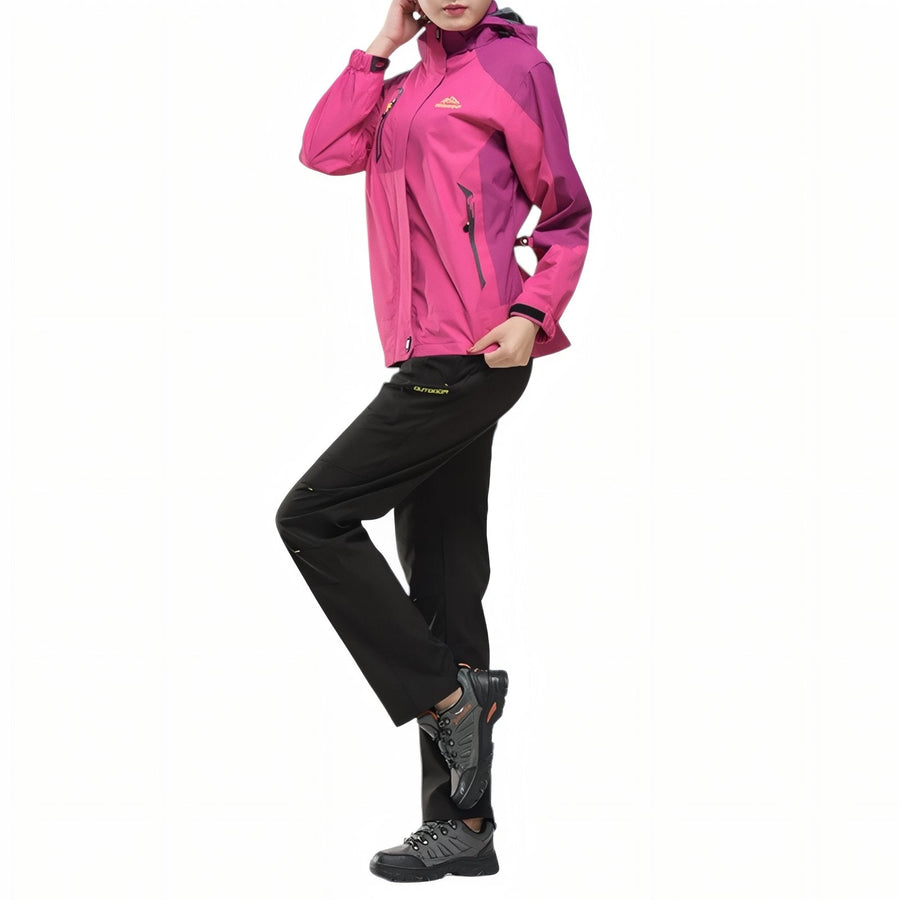 Women's Waterproof Hiking Jacket Breathable Windproof Outdoor Shell – product view 14 | Great Lakes Outdoor