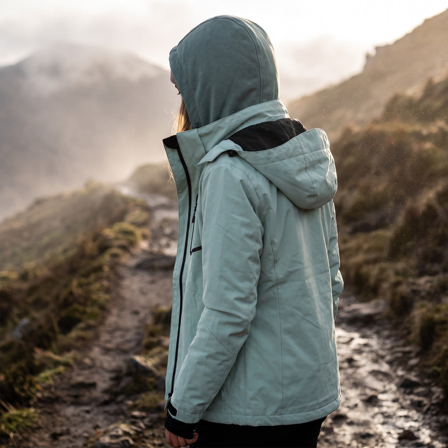 Women’s Waterproof Hiking Jacket Windproof Warm Trekking Coat, product photo 3