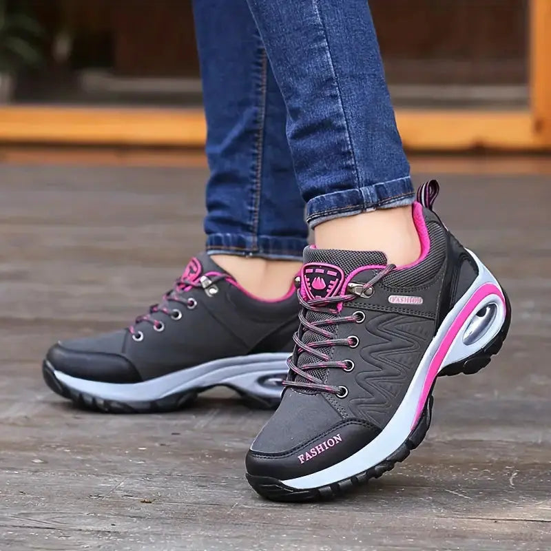 Women’s Waterproof Hiking Shoes Wide Fit Supportive Outdoor Walking Shoes – product view 7 | Great Lakes Outdoor