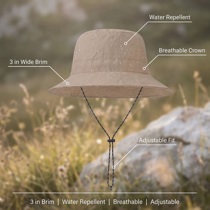 Women’s Wide Brim Hiking Hat Water Repellent Breathable Summer Sun, product photo 2