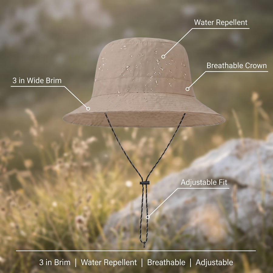 Women’s Wide Brim Hiking Hat Water Repellent Breathable Summer Sun, product photo 2