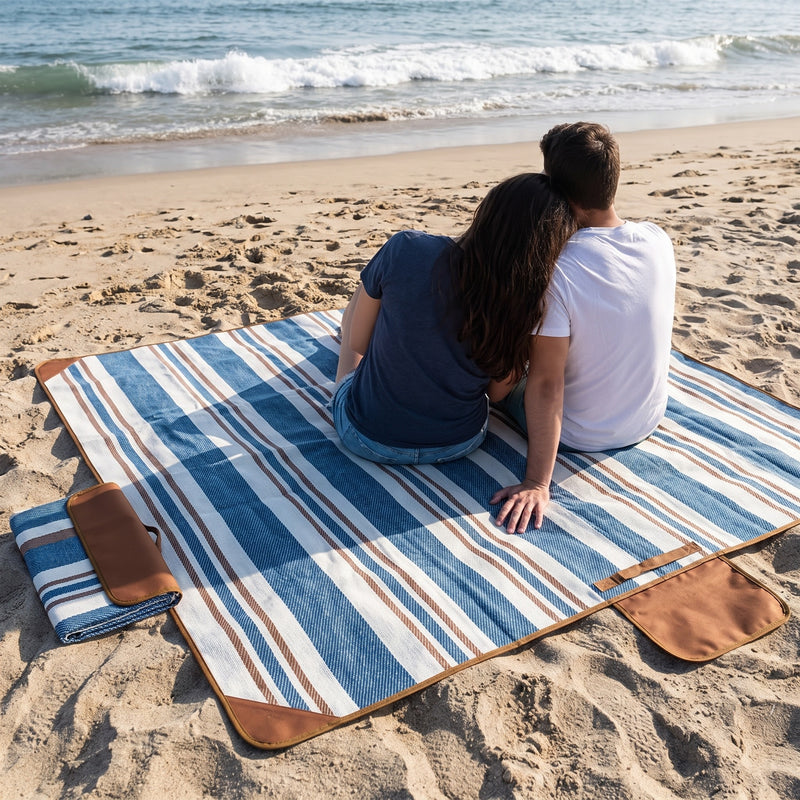 XL Picnic Blanket Waterproof Sand Free Foldable Beach Camping Mat, product photo 5
