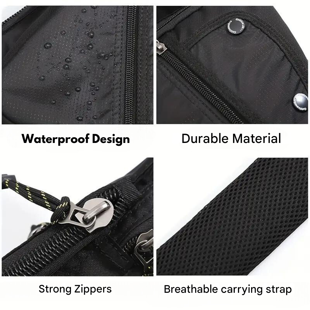 Anti Theft Crossbody Bag Water Resistant Outdoor Travel Sling Bag